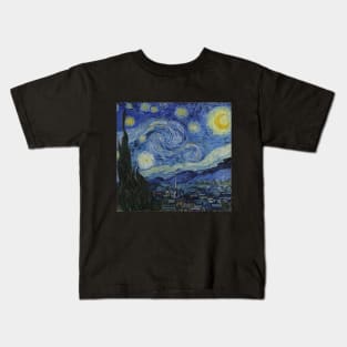 The Starry Night (1889) by Vincent van Gogh Kids T-Shirt